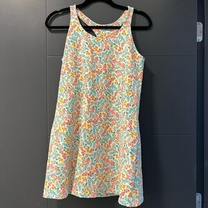SOLD. J. Crew Floral Active Sleeveless Racerback Dress